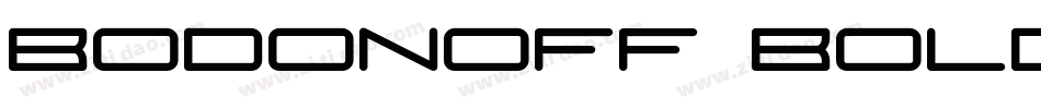 Bodonoff Bold字体转换